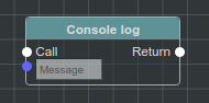 console log